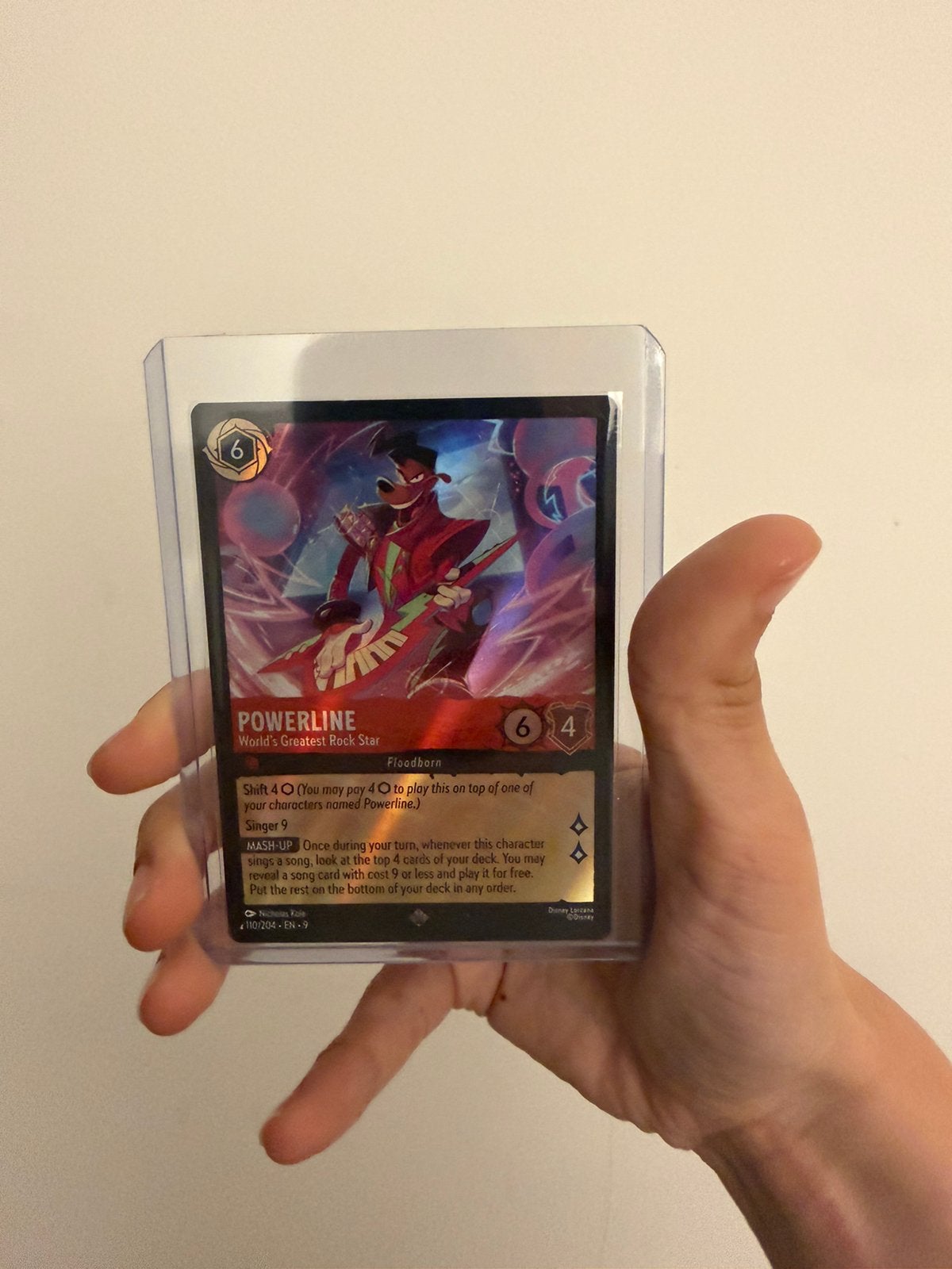 Disney Lorcana Powerline Rainbow Foil 110/204, Ophalen of Verzenden, Zo goed als nieuw, Booster, Foil