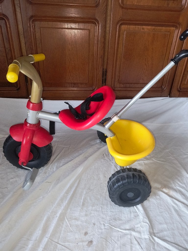 Kinder driewieler, Fietsen en Brommers, Ophalen, Gebruikt, Duwstang