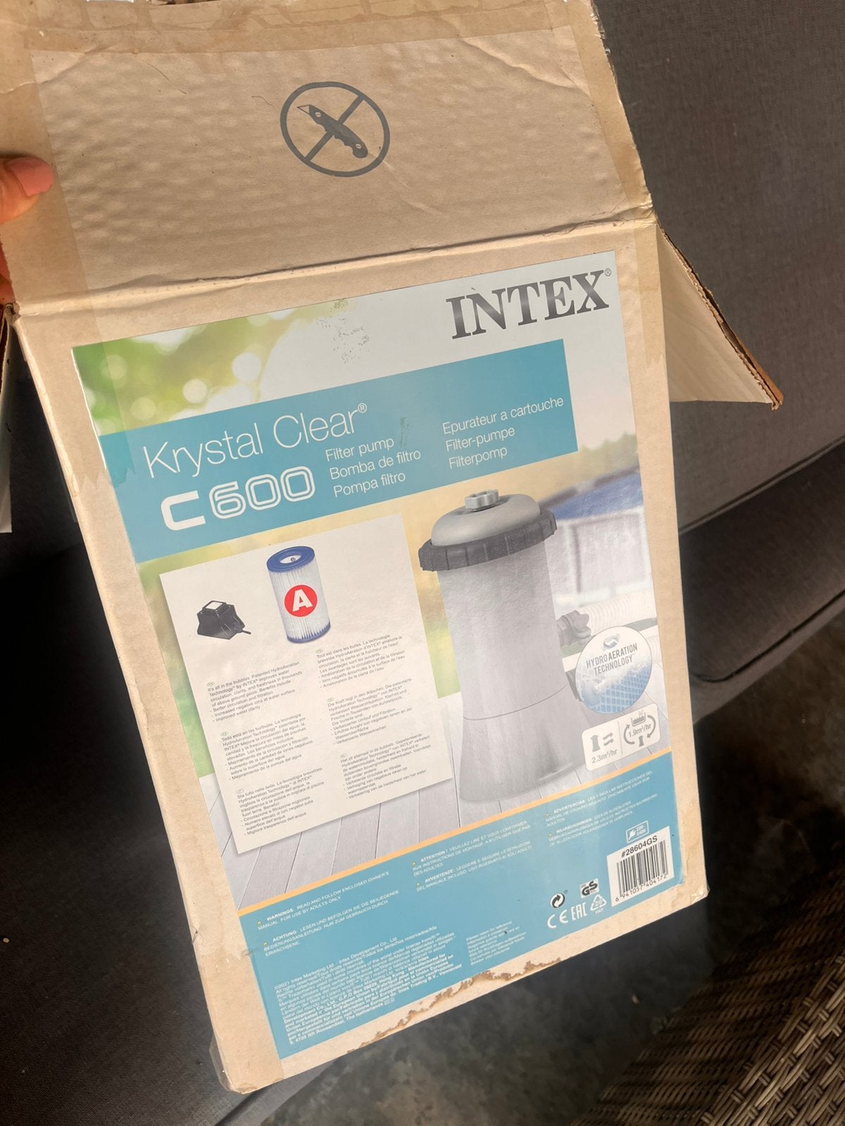 Zwembad intex waterpomp filter krystal clear C600, Jardin & Terrasse, Accessoires de piscine, Comme neuf, Filtre, Enlèvement ou Envoi