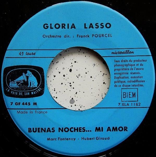 Gloria Lasso; Buenas Noches Mi Amor/Mon Petit Cachito (1958), Enlèvement ou Envoi, Autres formats, Utilisé, 1940 à 1960
