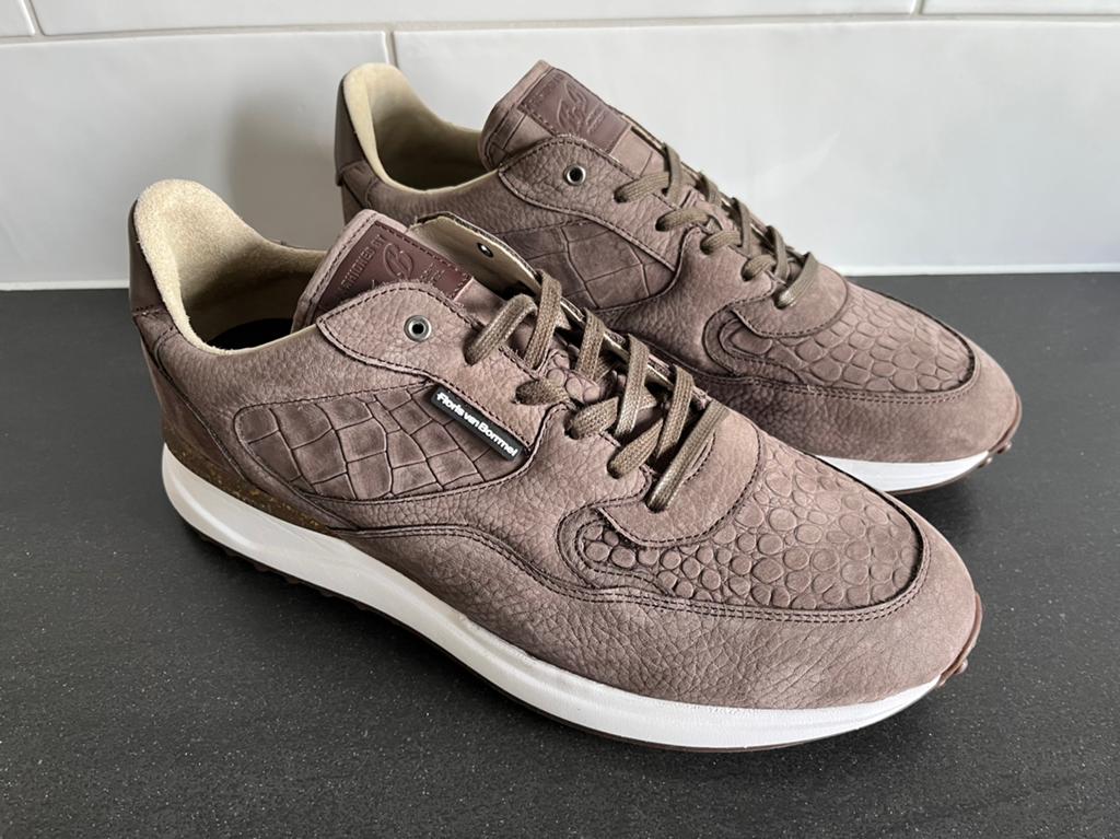 Floris van Bommel Noppi sneakers 9.5 / 43.5 nieuw in doos, Neuf, Enlèvement ou Envoi, Brun, Baskets