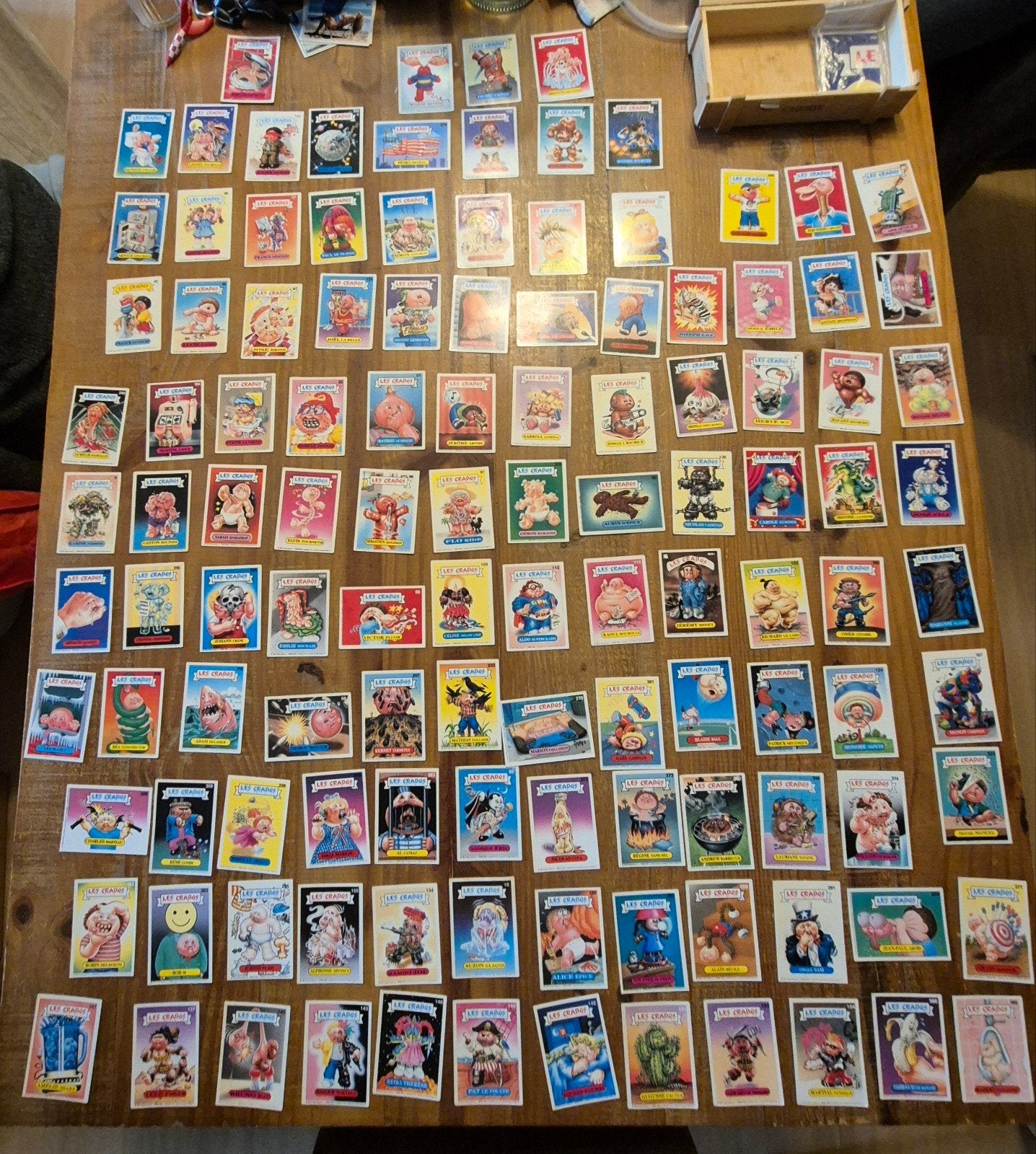 Topps Company Les Crados 119 cartes de collection  1980's, Collections, Enlèvement ou Envoi, Utilisé
