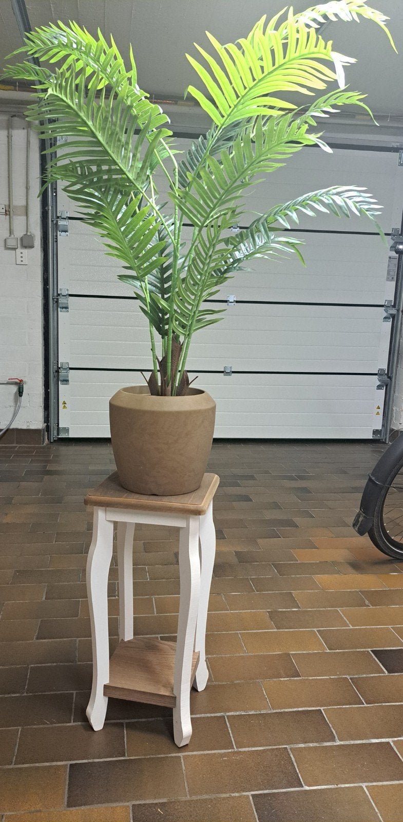 kunstplant met bijhorende pot en pedestal/bijzettafel, Maison & Meubles, Enlèvement, Neuf