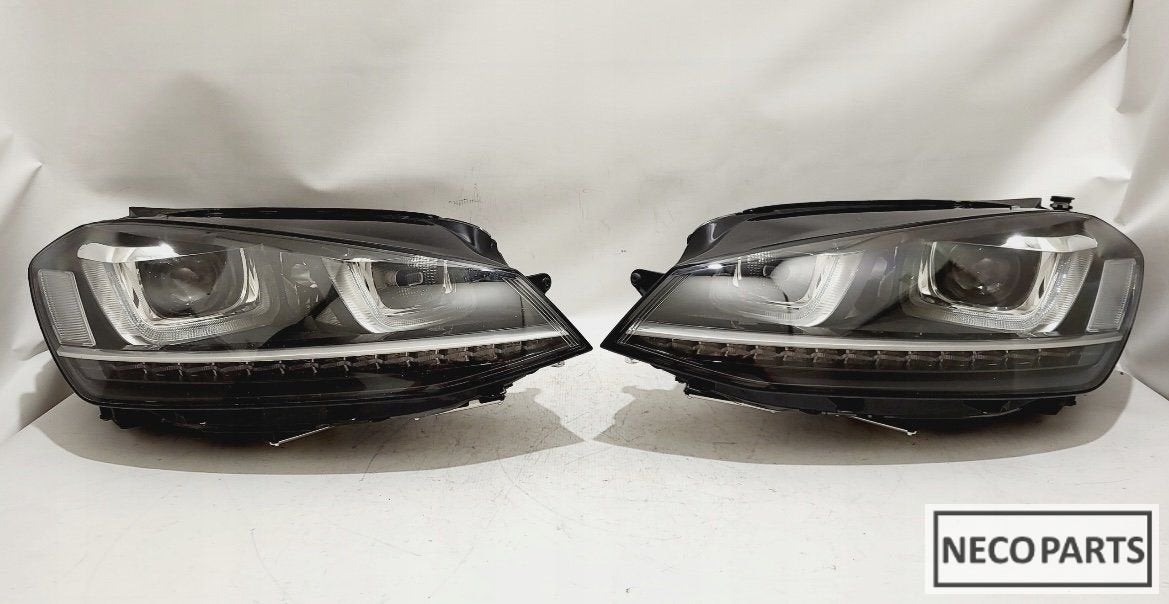 VW GOLF 7 R XENON LED KOPLAMPEN KOPLAMP ORIGINEEL, Volkswagen, -, Utilisé, -