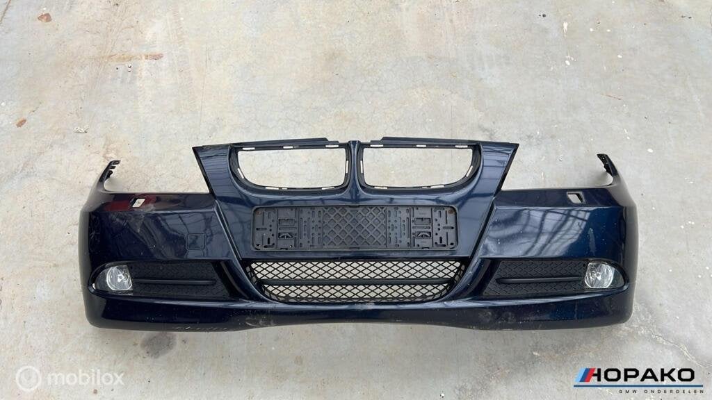 Voorbumper (compleet) BMW E90 E91 monacoblau | Blauw, Auto-onderdelen, Gebruikt, Bmw, Ophalen of Verzenden, Bumper