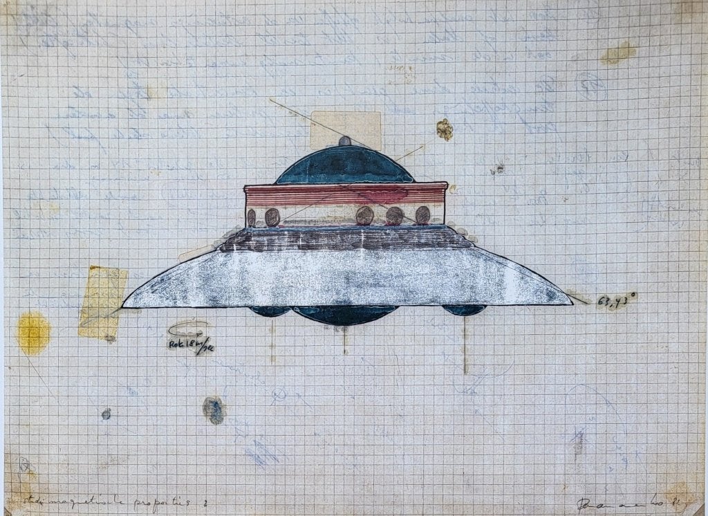 Panamarenko - Magnetische proporties, Antiek en Kunst, Kunst | Litho's en Zeefdrukken, Origineel, Verzenden, Offsetdruk