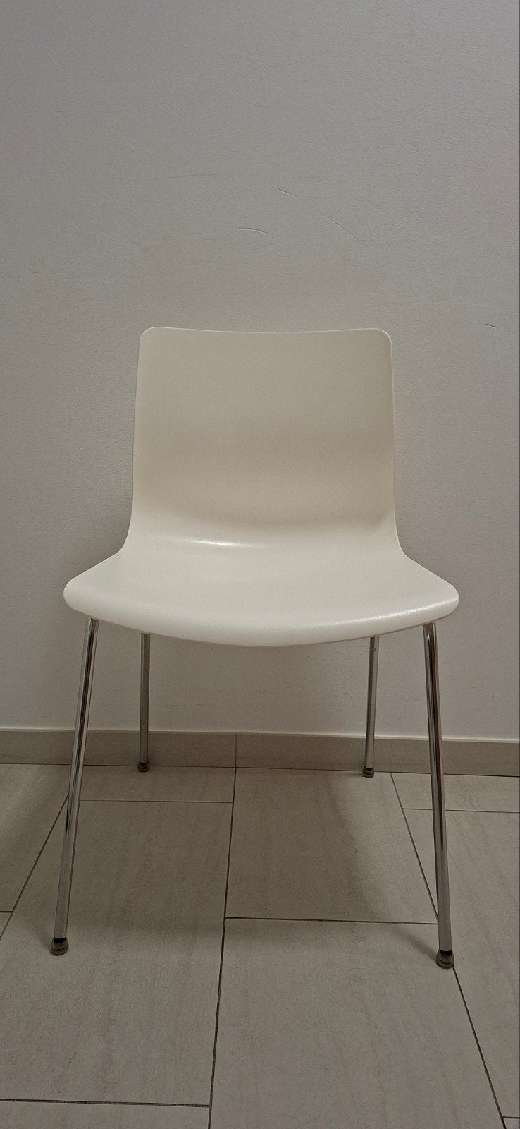 2 witte keukenstoelen Ikea, Huis en Inrichting, Stoelen, Ophalen, Kunststof, Gebruikt, Twee