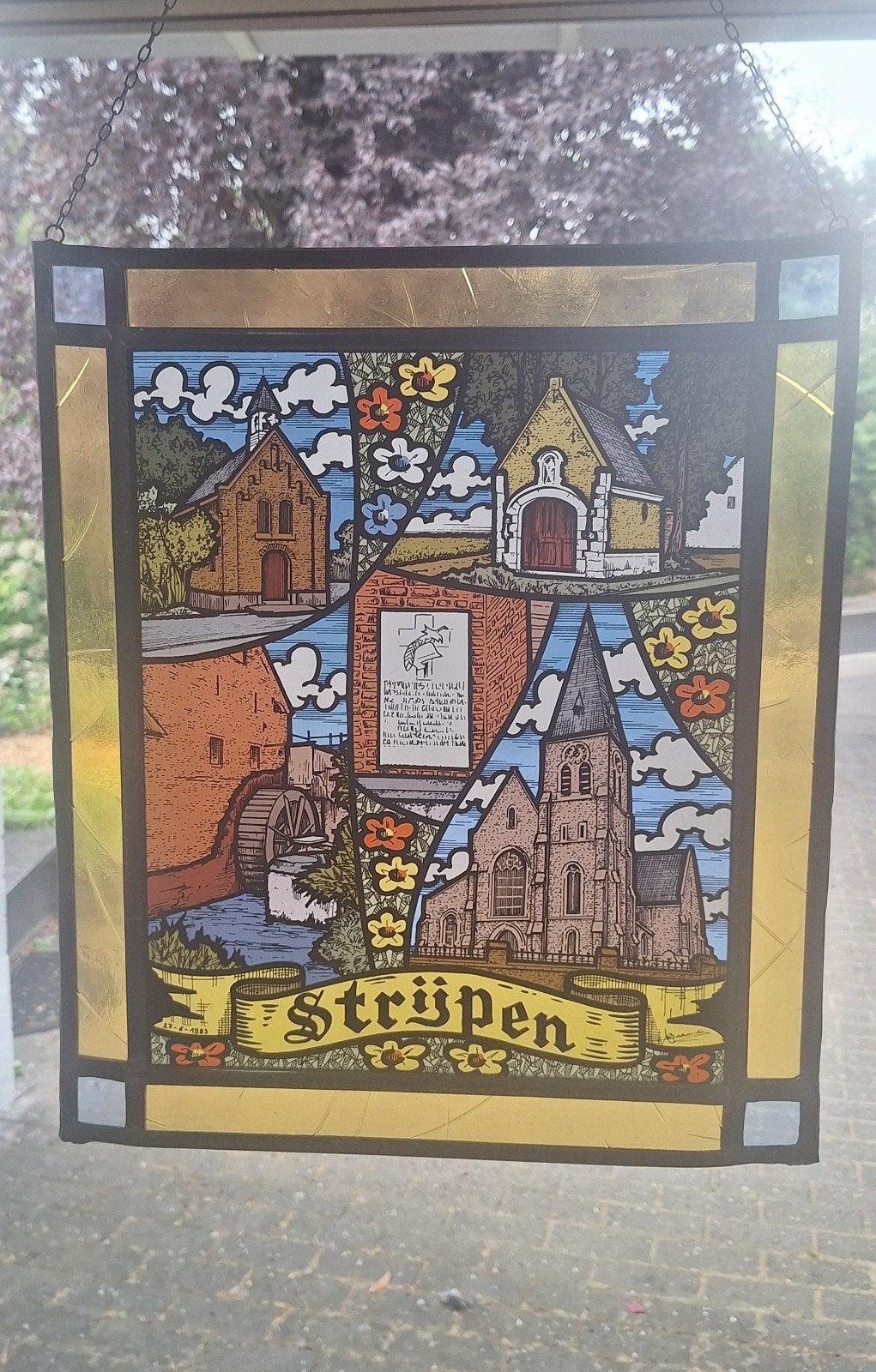 Glasraam Strijpen Zottegem, Ophalen