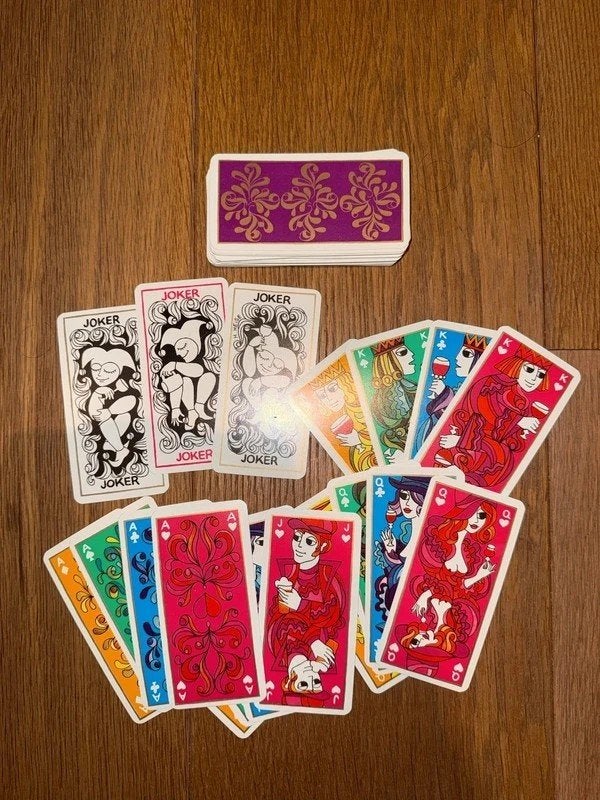 Jeu de cartes Bacchus Hannelore Heise Coeur 1986 vintage, Enlèvement ou Envoi, Comme neuf, Carte(s) à jouer