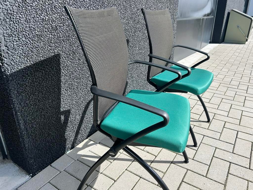 2x haworth stoelen, Maison & Meubles, Chaises de bureau, Enlèvement, Comme neuf