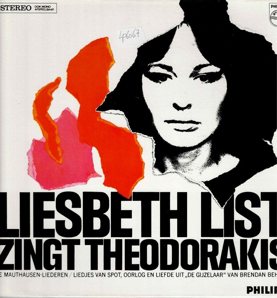Vinyl, LP  /  Liesbeth List Zingt Theodorakis* – Liesbeth .., Cd's en Dvd's, Ophalen of Verzenden, Overige formaten
