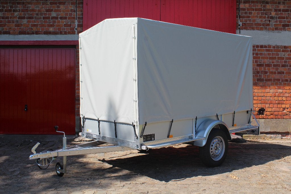 Ongeremde aluminium bak aanhangwagen met huif BW Trailers, Auto diversen, Ophalen of Verzenden