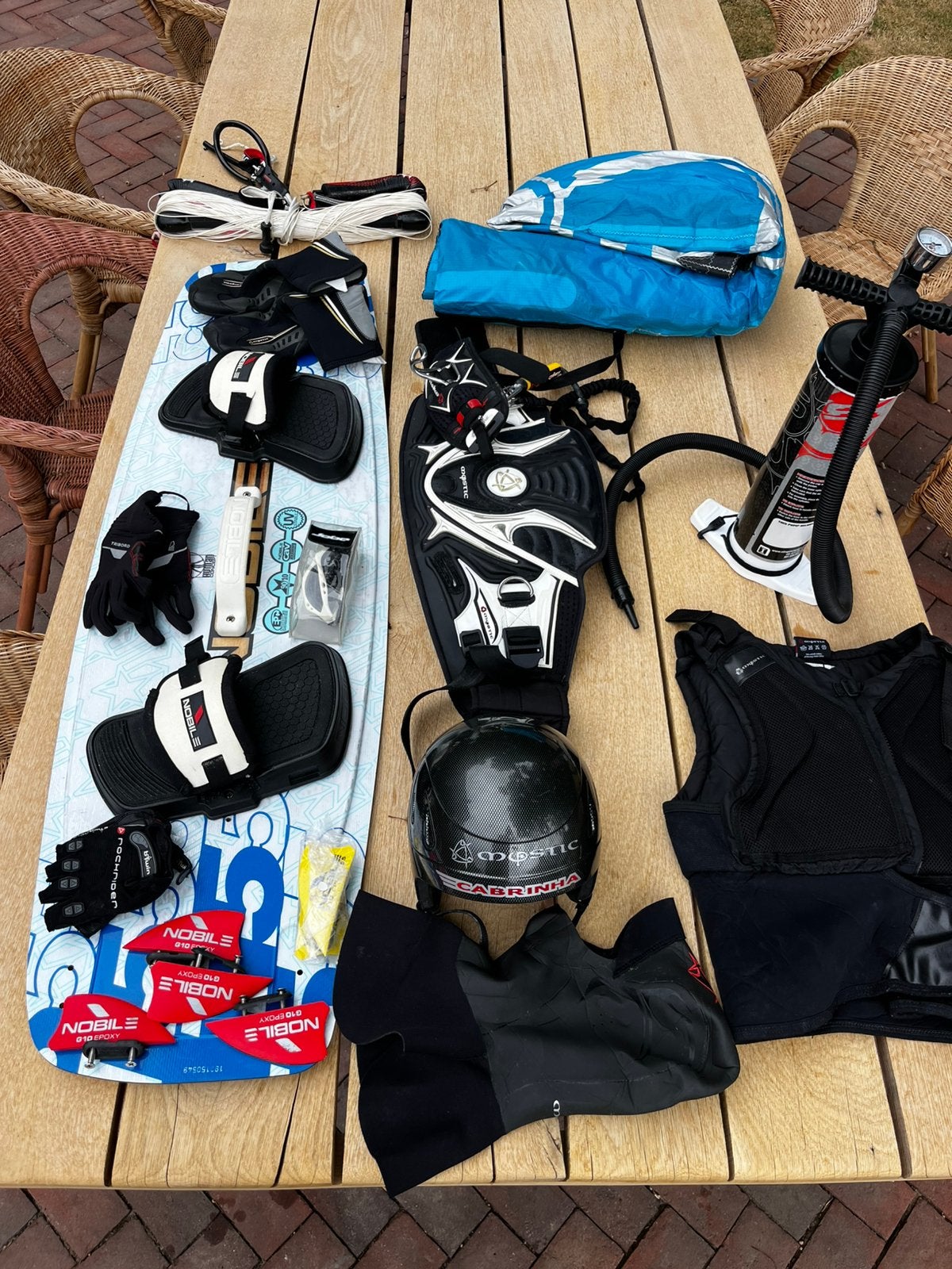 Ensemble complet de Kite surf, Watersport en Boten, Kitesurfen, Ophalen, Gebruikt, Kitesurf-set, 9 m²