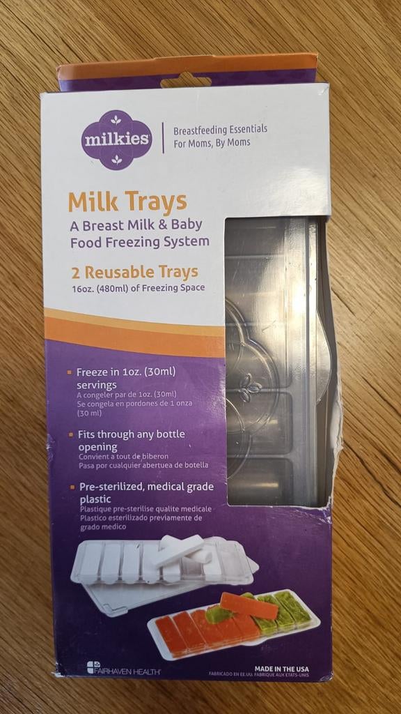Milk tray - Invriezen, Ophalen