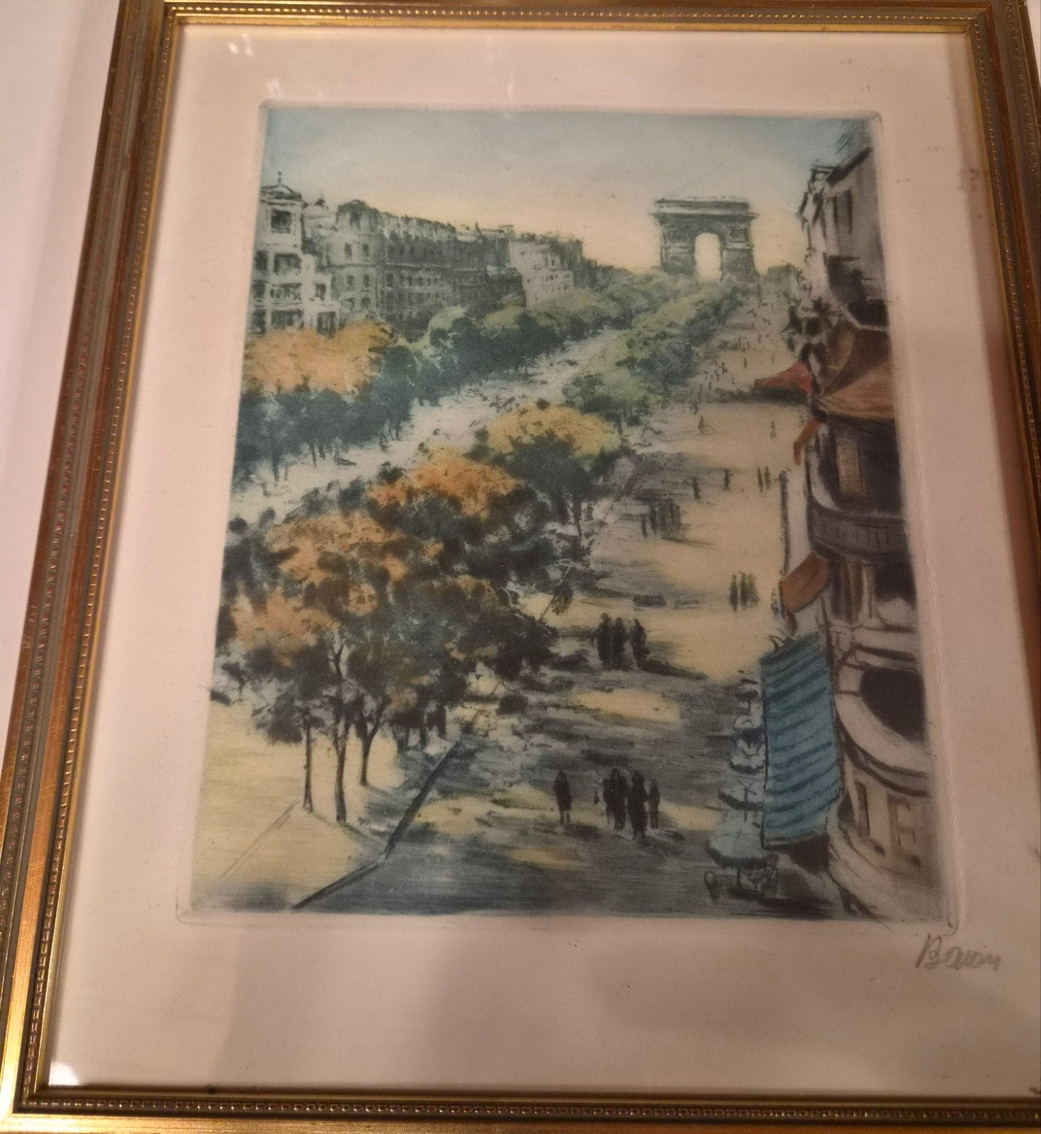 Paris, Antiquités & Art, Art | Dessins & Photographie, Enlèvement ou Envoi, Eau-forte, Signé