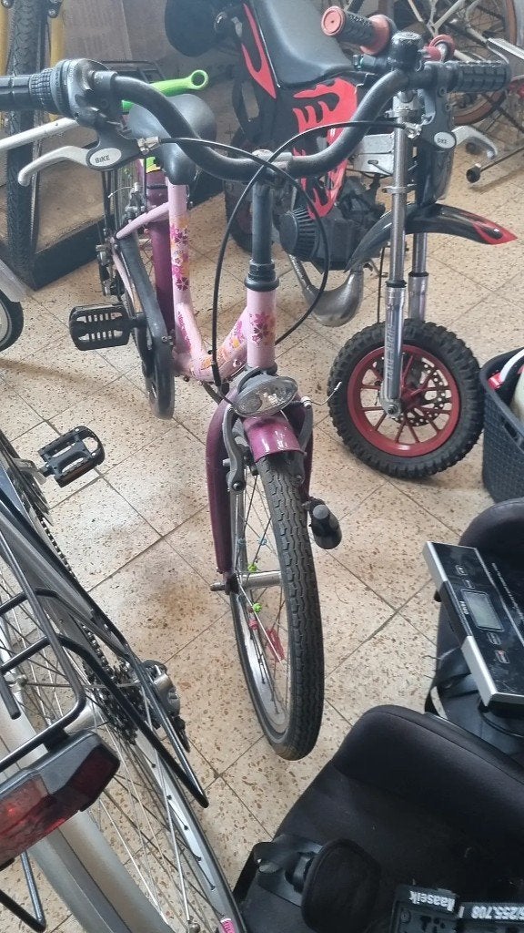 Fiets kinder meisjes, Ophalen, Gebruikt, Velgrem, Versnellingen