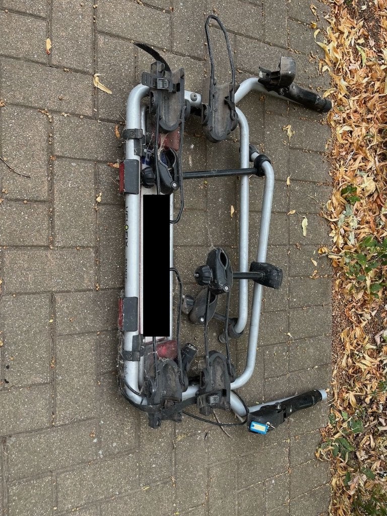 fietsendrager, Ophalen, 2 fietsen, Gebruikt, Achterklepdrager
