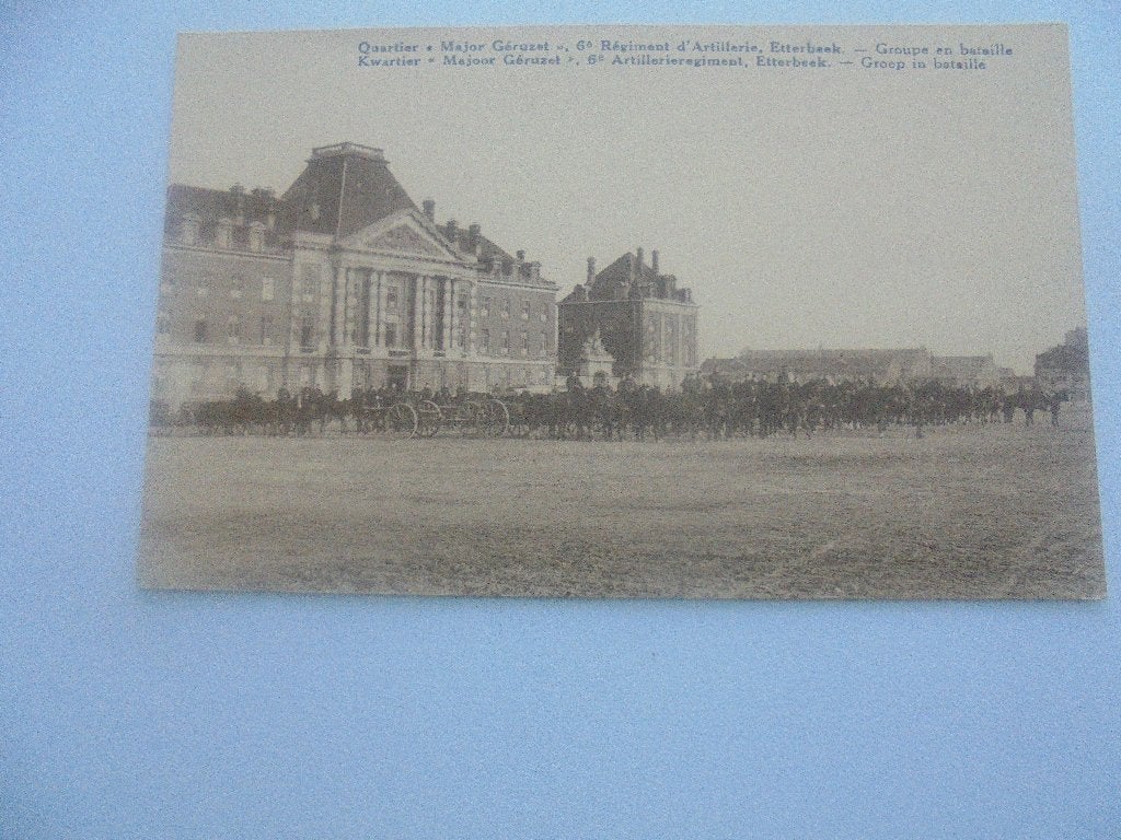 etterbeek- artillerie-groupe en bataille, Envoi, 1920 à 1940, Non affranchie, Bruxelles (Capitale)