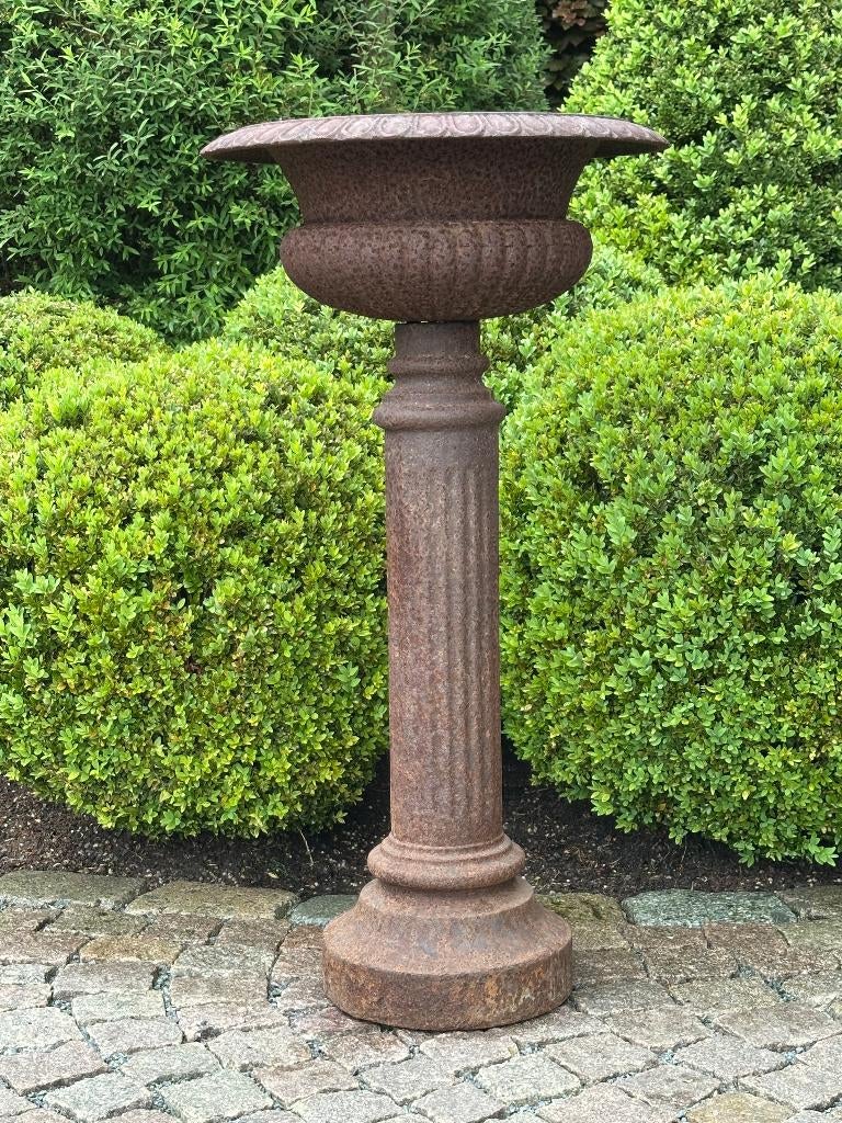vases de jardin en fonte - excellent état, Enlèvement
