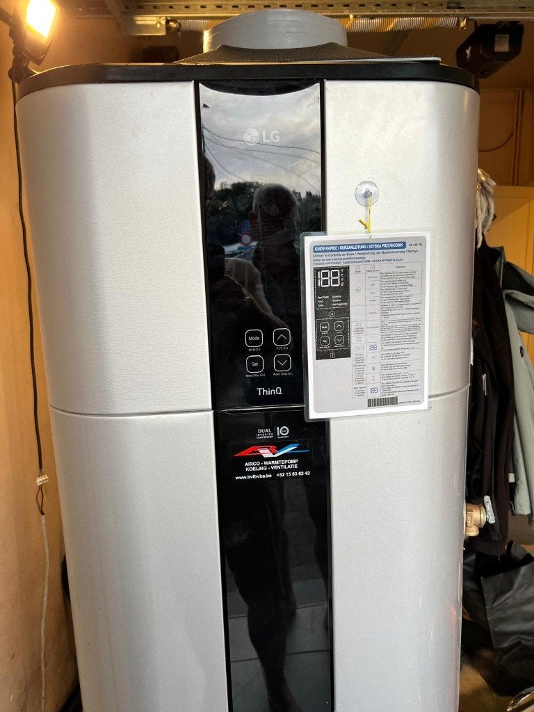 LG WH20S.F5 Warmtepompboiler 200L – Topstaat & Gedemonteerd!, Bricolage & Construction, Enlèvement, 3 à 5 ans, 100 litres ou plus