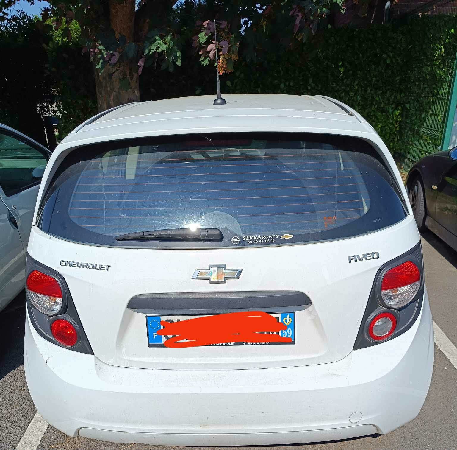 Chevrolet aveo, Enlèvement, Chevrolet