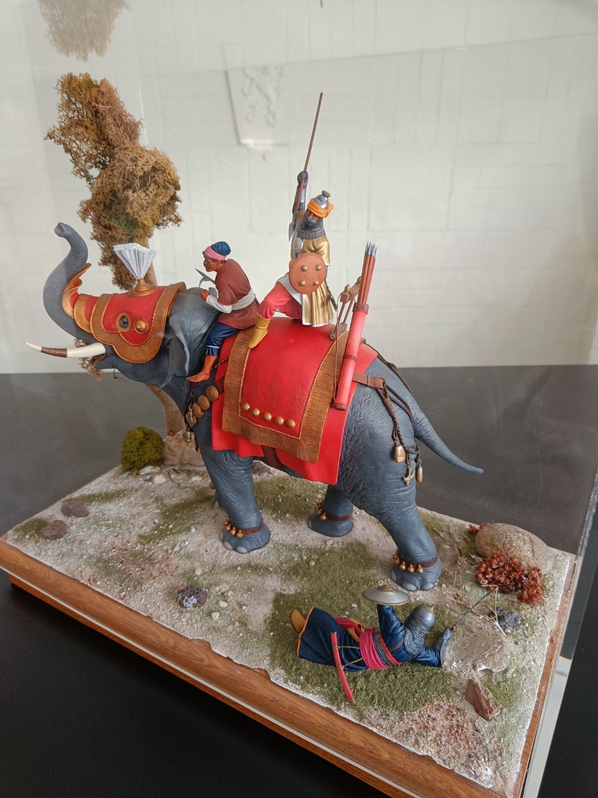 Diorama Verlinden Indian War elephant 1:16, Hobby en Vrije tijd, Modelbouw | Figuren en Diorama's, Ophalen, Zo goed als nieuw