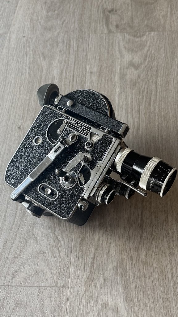 Prachtige PRO PAILLARD BOLEX-set H16mm + G16 - 1100€, Ophalen, 1940 tot 1960, Filmcamera