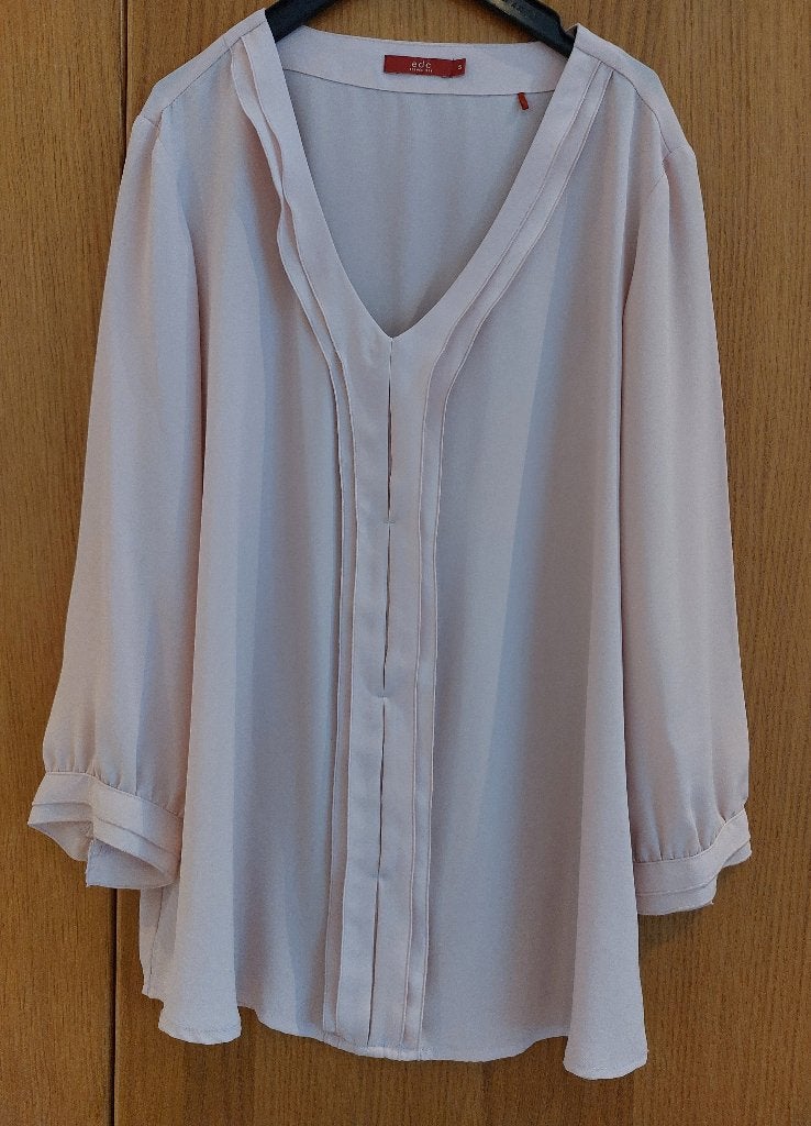 Blouse fluide EDC rose poudré, Enlèvement ou Envoi, Rose, Taille 36 (S), Porté