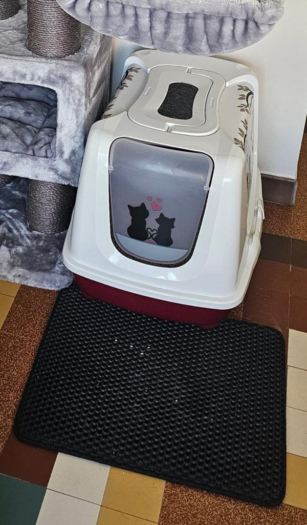 Kattenbak + mat, Dieren en Toebehoren, Kattenbakken, Ophalen