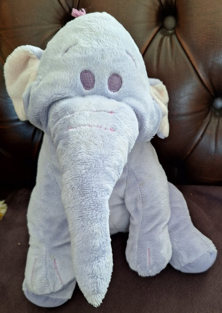 Grijze Olifant dikke slurf, Kinderen en Baby's, Speelgoed | Knuffels en Pluche, Ophalen of Verzenden, Zo goed als nieuw, Olifant