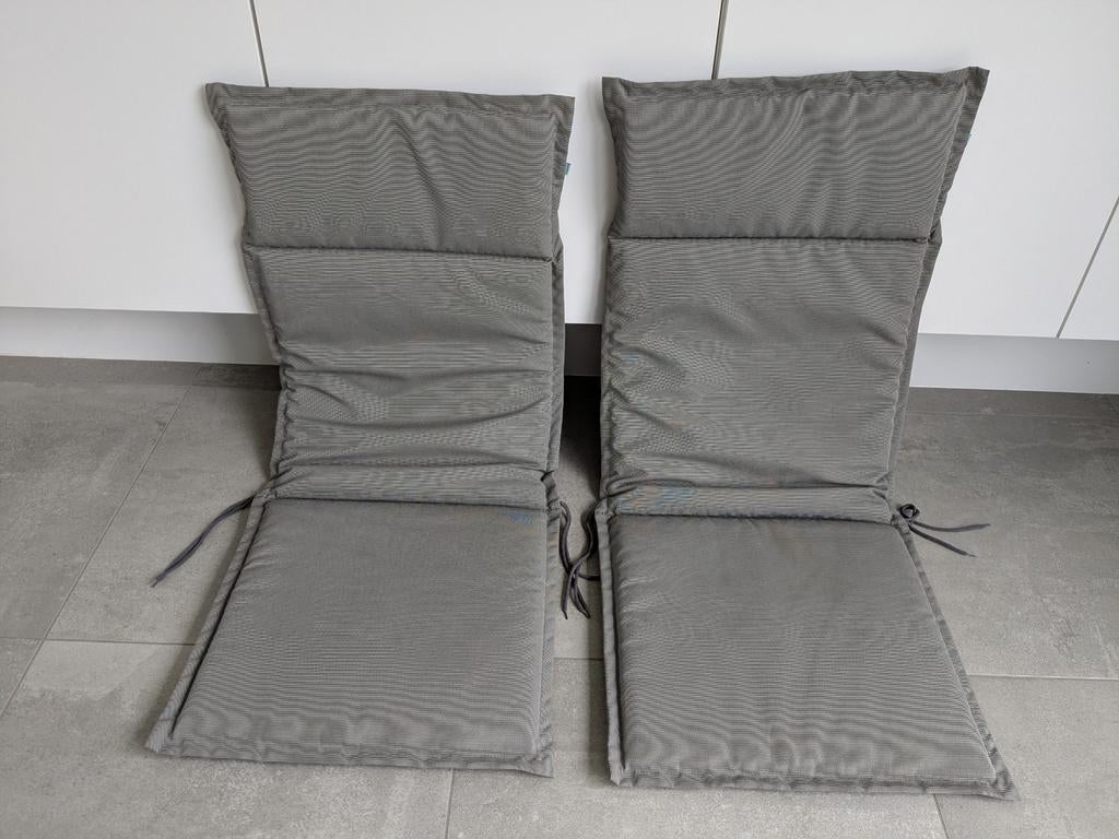 2 tuinkussens grijs Florabest, Jardin & Terrasse, Accessoires mobilier de jardin, Comme neuf, Enlèvement