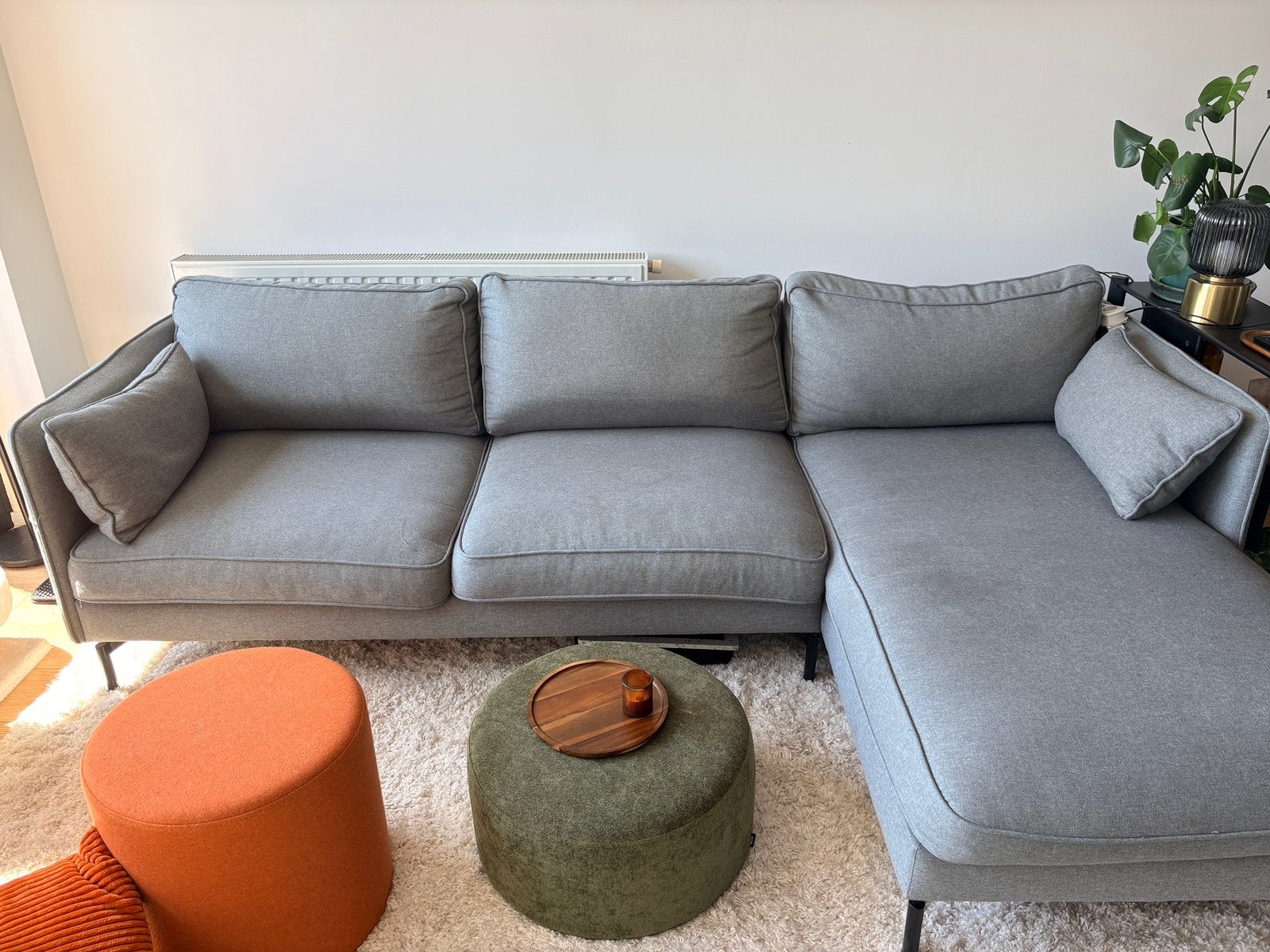 Zetel Longchaise Rechts TE KOOP, Enlèvement, Utilisé