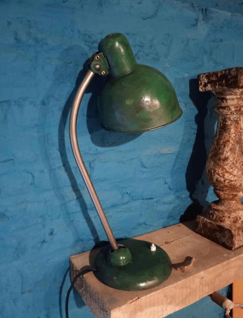ADEM-lamp. Kaiser Idell-stijl. Vintage industrieel, Ophalen of Verzenden