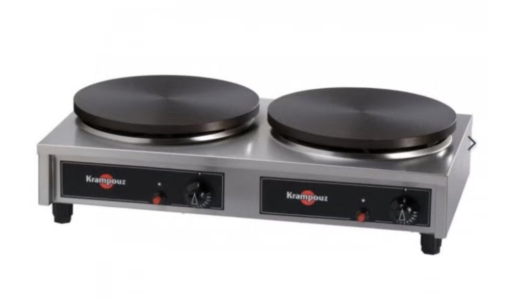 Krampouz Dubbel Pannenkoekenijzer – Professional, Ophalen