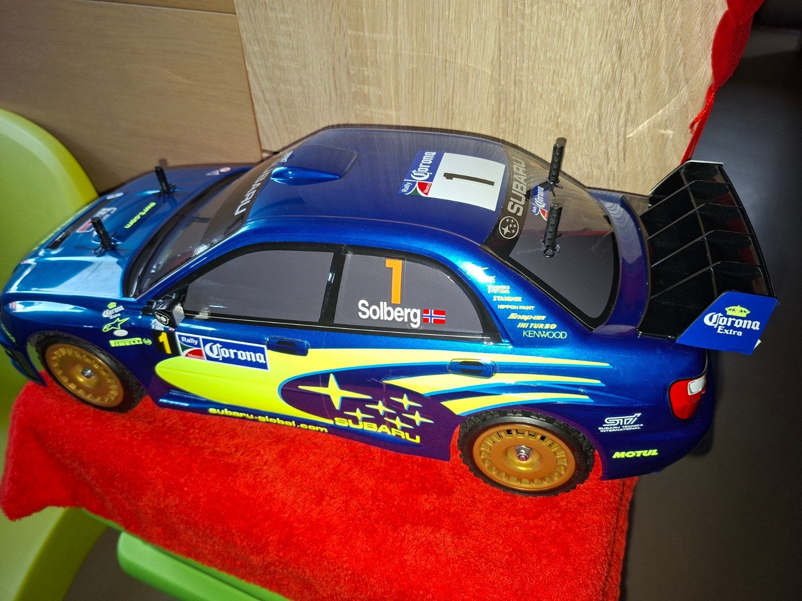 Nieuwe Tamiya Subaru Sollberg met motor en waterproof regela, Hobby & Loisirs créatifs, Neuf, Échelle 1:10, Enlèvement ou Envoi