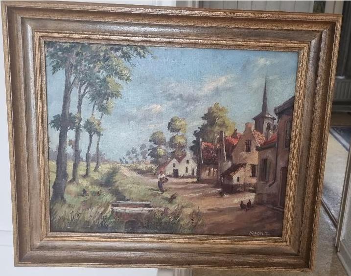 Tableau signé H. Degreve, Antiquités & Art, Art | Peinture | Classique, Enlèvement ou Envoi