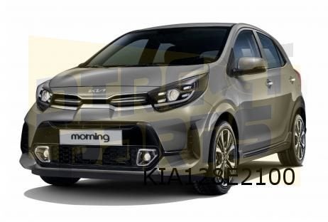 Kia Picanto (6/21-) embleem logo ''KIA' voorzijde Origineel!, Auto-onderdelen, Kia, -, Verzenden, -
