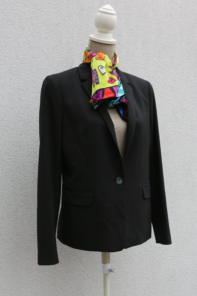 Mooie zwarte Caroll blazer T40-42, Kleding | Dames, Maat 38/40 (M), Zwart, Ophalen of Verzenden, Zo goed als nieuw