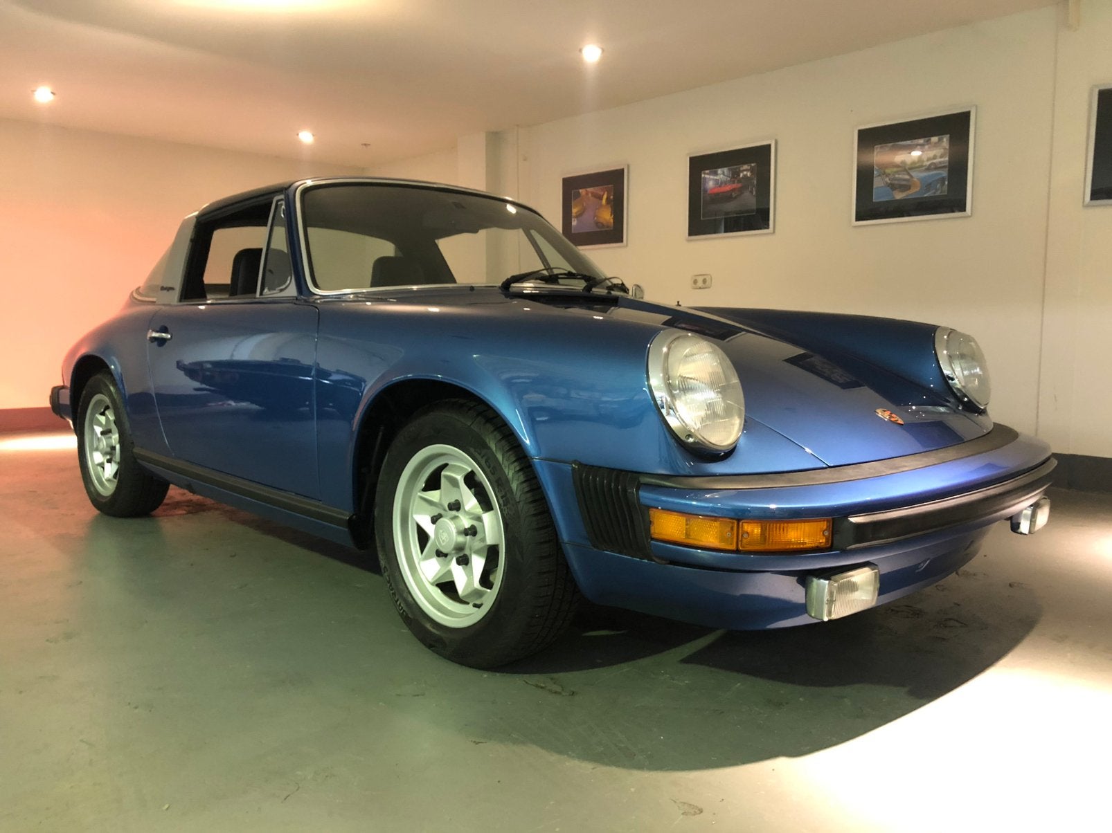 Porsche 911S Targa sportomatic 1974, Autos, Cuir, Achat, Cabriolet, Noir