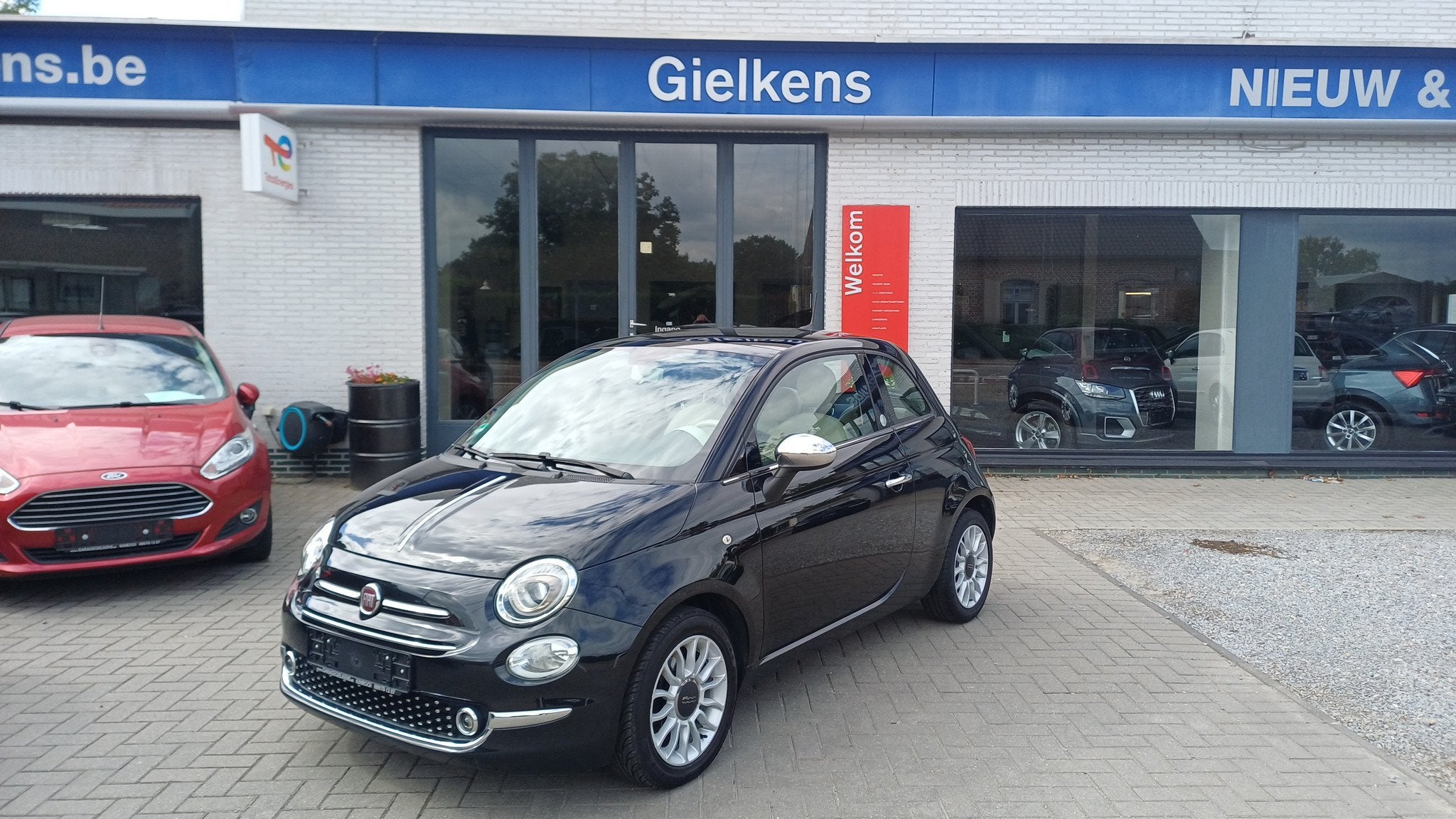 Fiat 500 1.2i Mirror/schuifdak,gps,cruise,1 jaar garantie., Autos, 1242 cm³, Euro 6, 69 ch, 4 cylindres