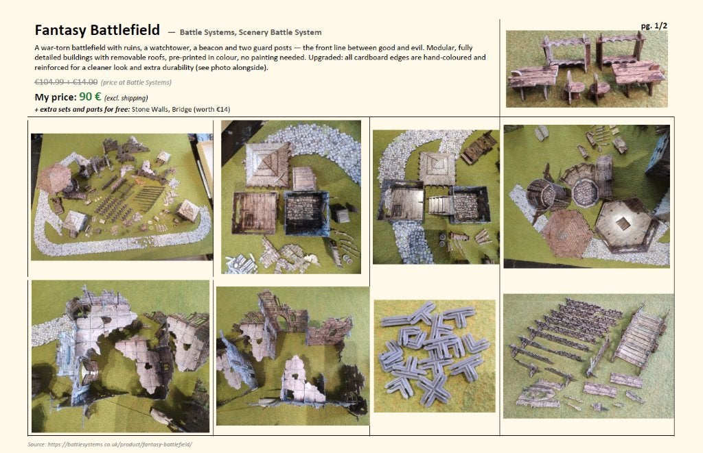 Fantasy Battlefield - Battle Systems Terrain, Ophalen of Verzenden, Nieuw, Overige soorten, Accessoires