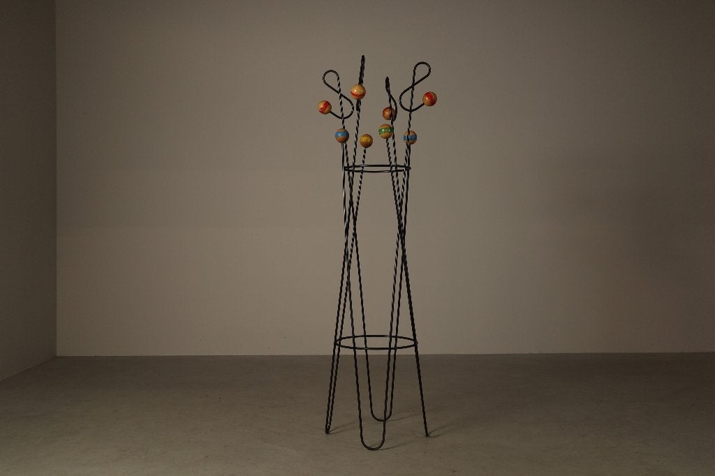 Freestanding Coat and Hat Stand in the Style of Roger Féraud, Ophalen