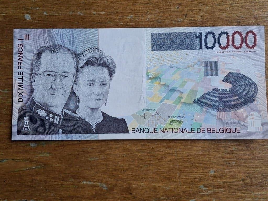 Billet de 10 000 francs belge Albert 2 et Paola de 1997, Enlèvement, Série