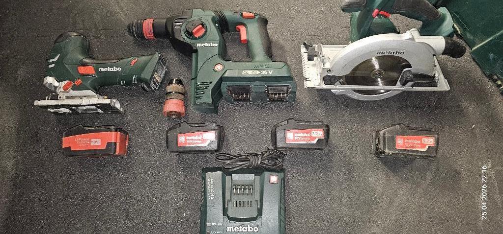 Set de 3 machines Metabo, Enlèvement, Comme neuf