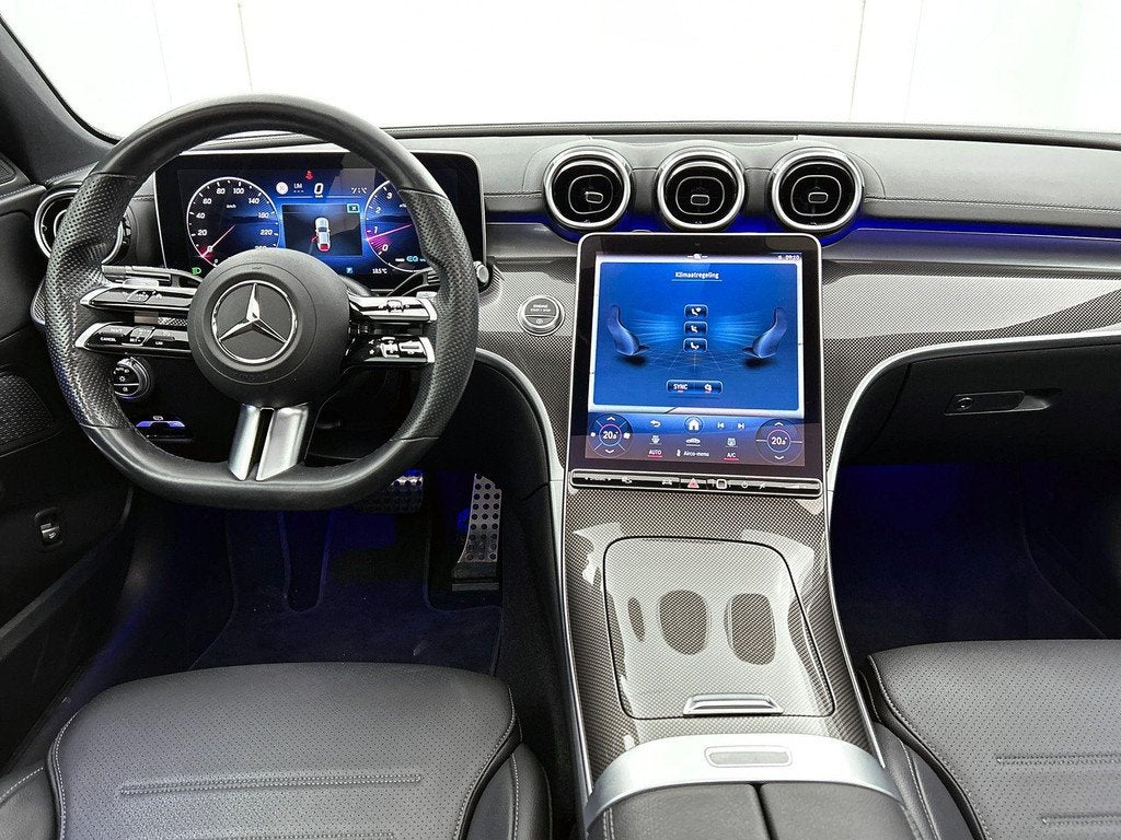Mercedes-Benz C-Klasse 180 Berline AMG Line | Panoramisch Da, Auto's, Automaat, 4 deurs, Zwart, 4 cilinders