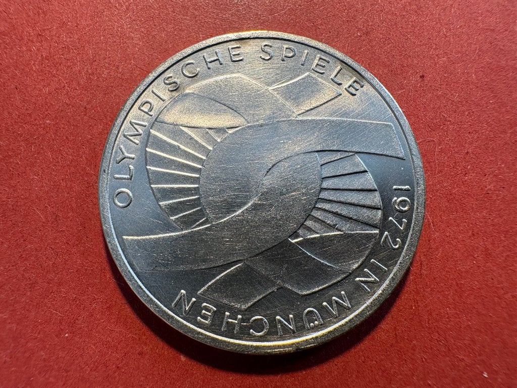 Allemagne - 10 Mark 1972 F - olympischen Ringe (#366#), Enlèvement ou Envoi, Allemagne, Monnaie en vrac