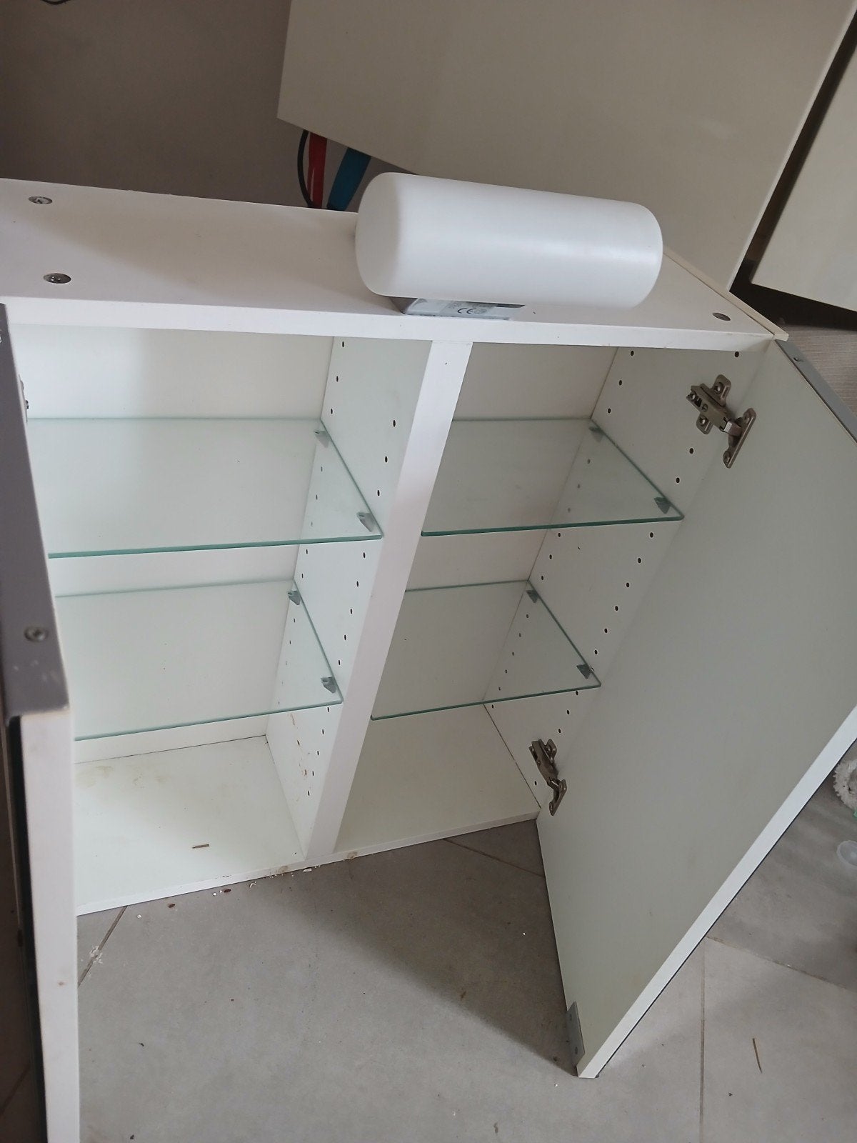 kast, kast, spiegel, badkamer, Ophalen