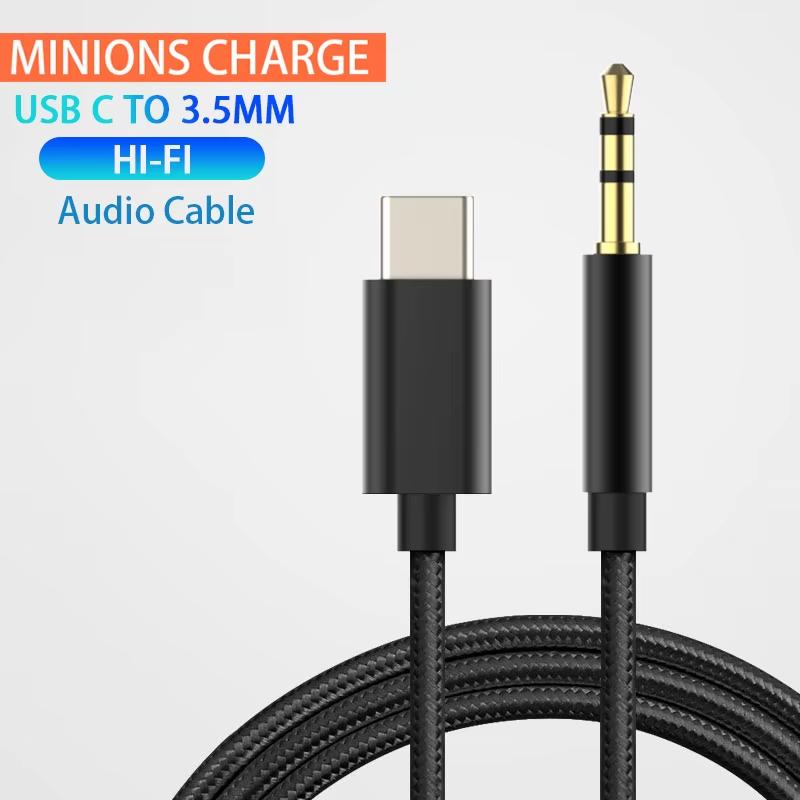 USB C naar jack 3.5 mm kabel, Télécoms, Téléphonie mobile | Chargeurs pour téléphone, Neuf, Autres marques, Enlèvement ou Envoi