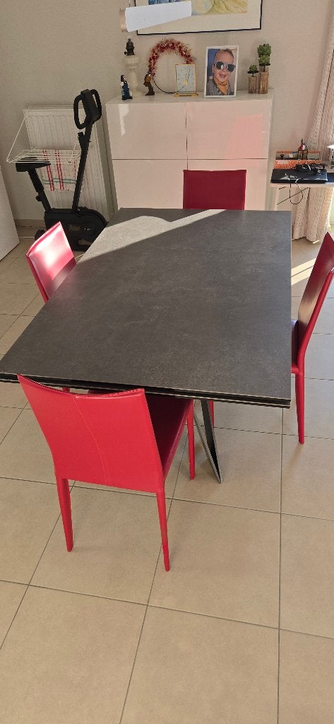 table de repas avec allonges NAOS mod. cigale, Cinq personnes ou plus, Comme neuf, 100 à 150 cm, Enlèvement