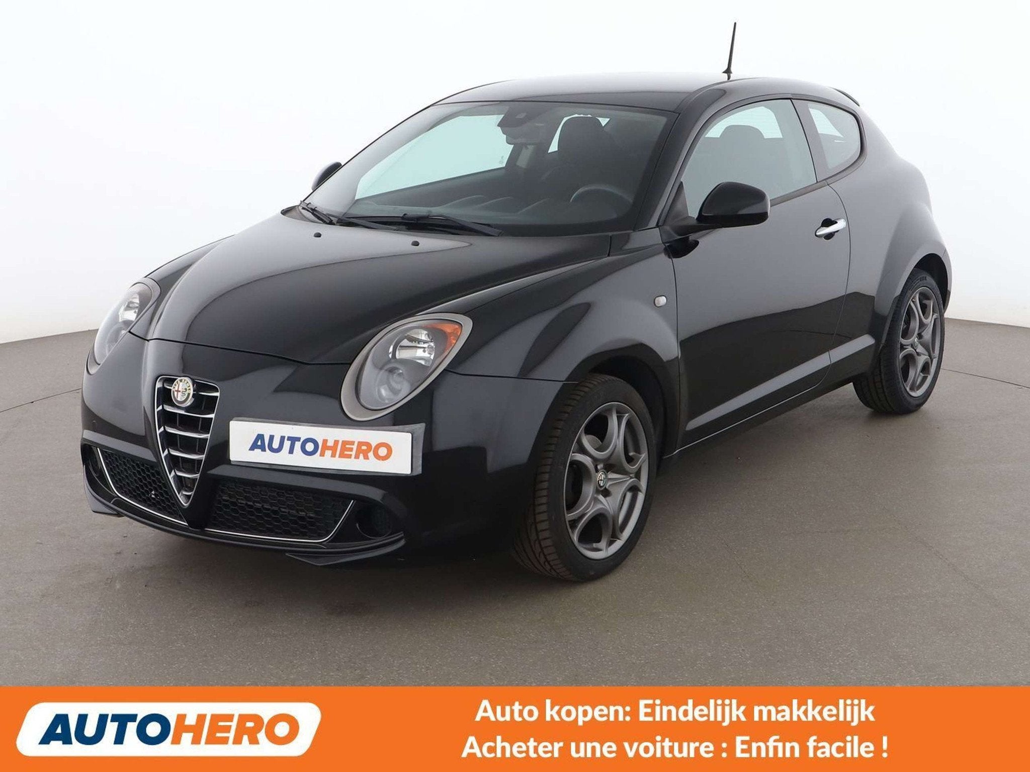 Alfa Romeo MiTo 1.4 Impression (bj 2016), Auto's, Stof, Gebruikt, Zwart, Zwart